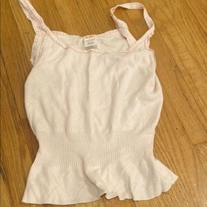 Women's Pink Sleeveless Top with heart design-made in England!